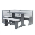 thumbnail image 1 of Pemberly Row Traditional Wood Storage Dining Nook in Gray Finish, 1 of 36