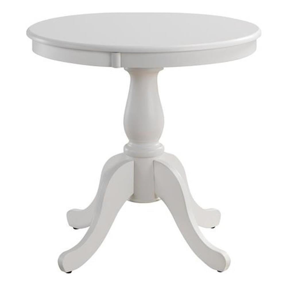 Pemberley Row Wood White Dining Table Round 30" Assembled - Walmart.com