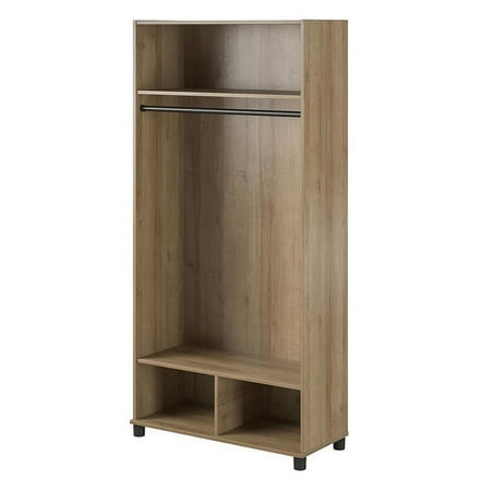 Pemberly Row Transitional 36" Wide Mudroom Cabinet in Natural