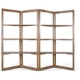 thumbnail image 1 of Pemberly Row Transitional 80" Wood Room Divider/Bookcase in Taupe Brown, 1 of 7