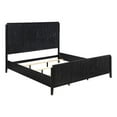 thumbnail image 1 of Pemberly Row Transitional Asian Hardwood Queen Panel Bed in Black, 1 of 7