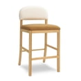 thumbnail image 1 of Pemberly Row Transitional Cognac Performance Velvet Counter Stool, 1 of 5