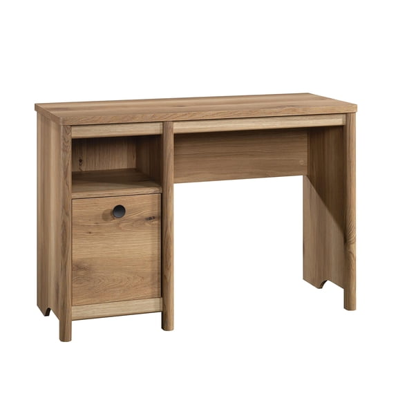 Pemberly Row Transitional Engineered Wood Desk in Timber Oak