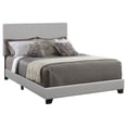 thumbnail image 1 of Pemberly Row Transitional Faux Leather Upholstered Full Bed Gray, 1 of 4