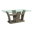 thumbnail image 1 of Pemberly Row Transitional Glass Rectangular Counter Table in Gray, 1 of 9