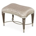 thumbnail image 1 of Pemberly Row Transitional Jacquard Fabric Ottoman in Bisque/Hazelnut Brown, 1 of 11