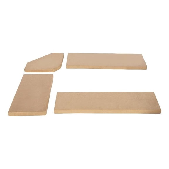 Pemberly Row Transitional Polyester Cushion Set for Nook in Beige
