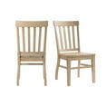 thumbnail image 1 of Pemberly Row Transitional Slat Back Chair Set in Natural Finish, 1 of 9