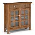 thumbnail image 1 of Pemberly Row Transitional Solid Wood 36" Entryway Cabinet in Light Golden Brown, 1 of 17