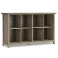 thumbnail image 1 of Pemberly Row Transitional Solid Wood 8 Cube Bookcase in Distressed Gray, 1 of 7