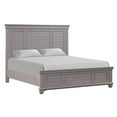 thumbnail image 1 of Pemberly Row Transitional Solid Wood California King Panel Bed in Gray, 1 of 6
