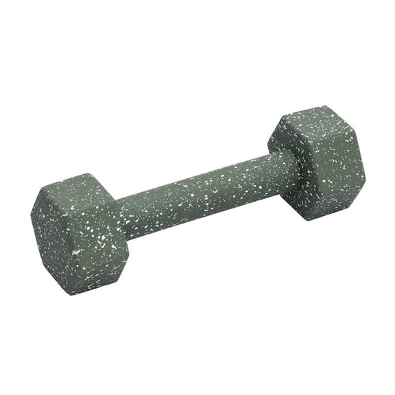 Pemberly Row Transitional Speckled Army Green Decorative Dumbbell