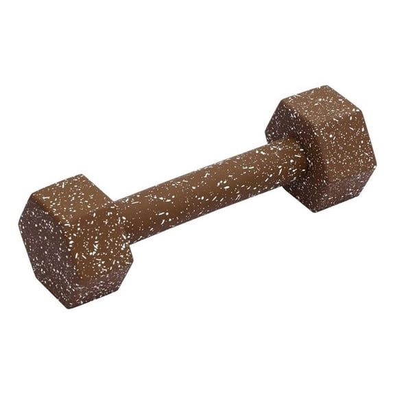 Pemberly Row Transitional Speckled Brick Red Decorative Dumbbell