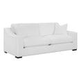thumbnail image 1 of Pemberly Row Transitional Upholstered Fabric Sofa with Sloped Arms in White, 1 of 11