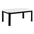 thumbnail image 1 of Pemberly Row Transitional White Marble Standard Height Dining Table, 1 of 10