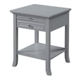 thumbnail image 1 of Pemberly Row Transitional Wood End Table with Drawer and Shelf in Gray, 1 of 5