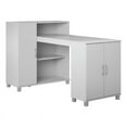 thumbnail image 1 of Pemberly Row Transitional Wood Hobby and Craft Desk with Storage Cabinet in Gray, 1 of 12