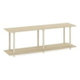thumbnail image 1 of Pemberly Row Turn-N-Tube No Tools Modern Rectangle Side Table in Beige, 1 of 5