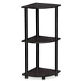 thumbnail image 1 of Pemberly Row Turn-N-Tube Wood 3-Tier Corner Display Rack in Dark Walnut, 1 of 5