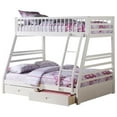 thumbnail image 1 of Pemberly Row Twin Over Full Storage Bunk Bed in White, 1 of 1