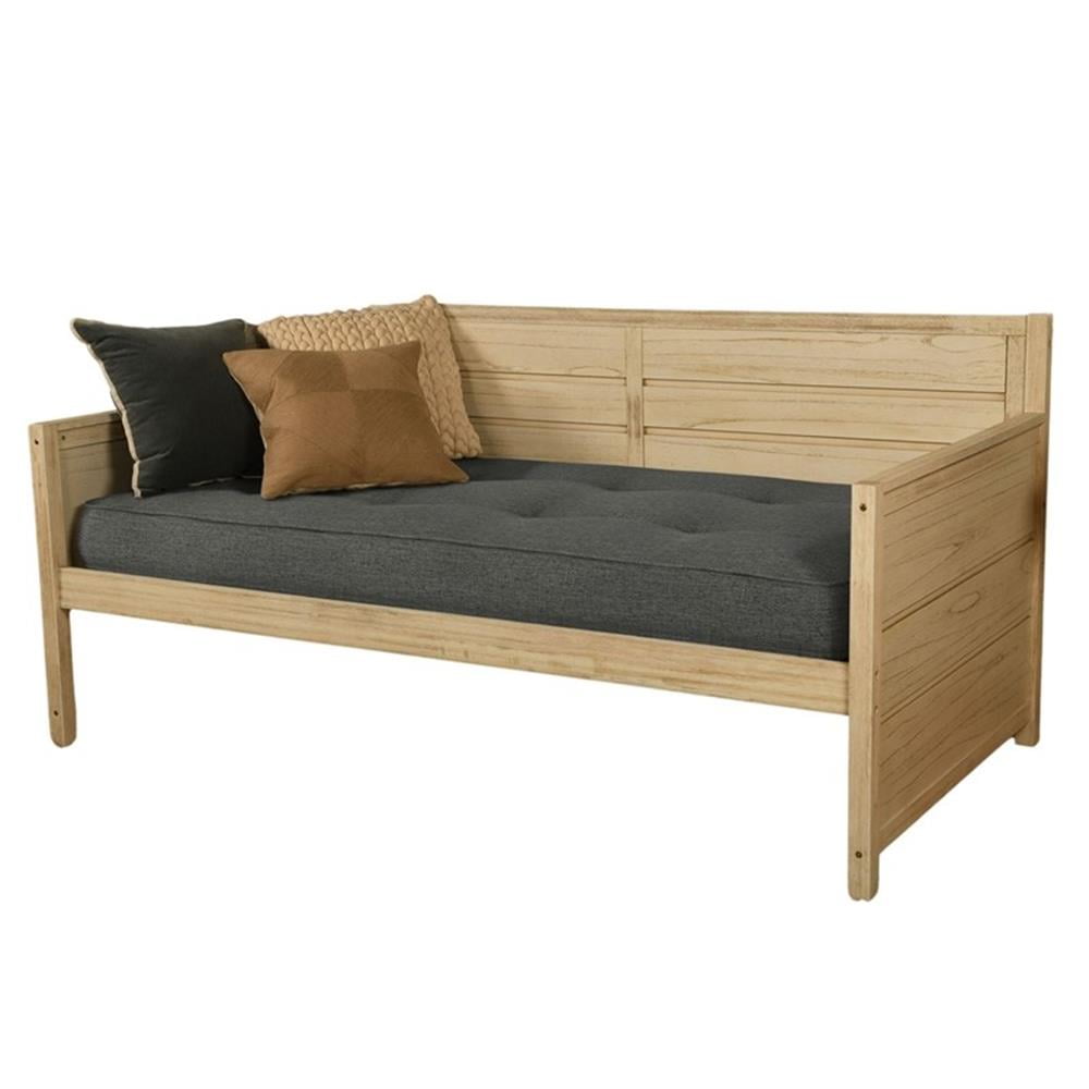 Pemberley Row Polyester Linen Charcoal Gray Mattress Twin Tufted 75" x 39" x 8"