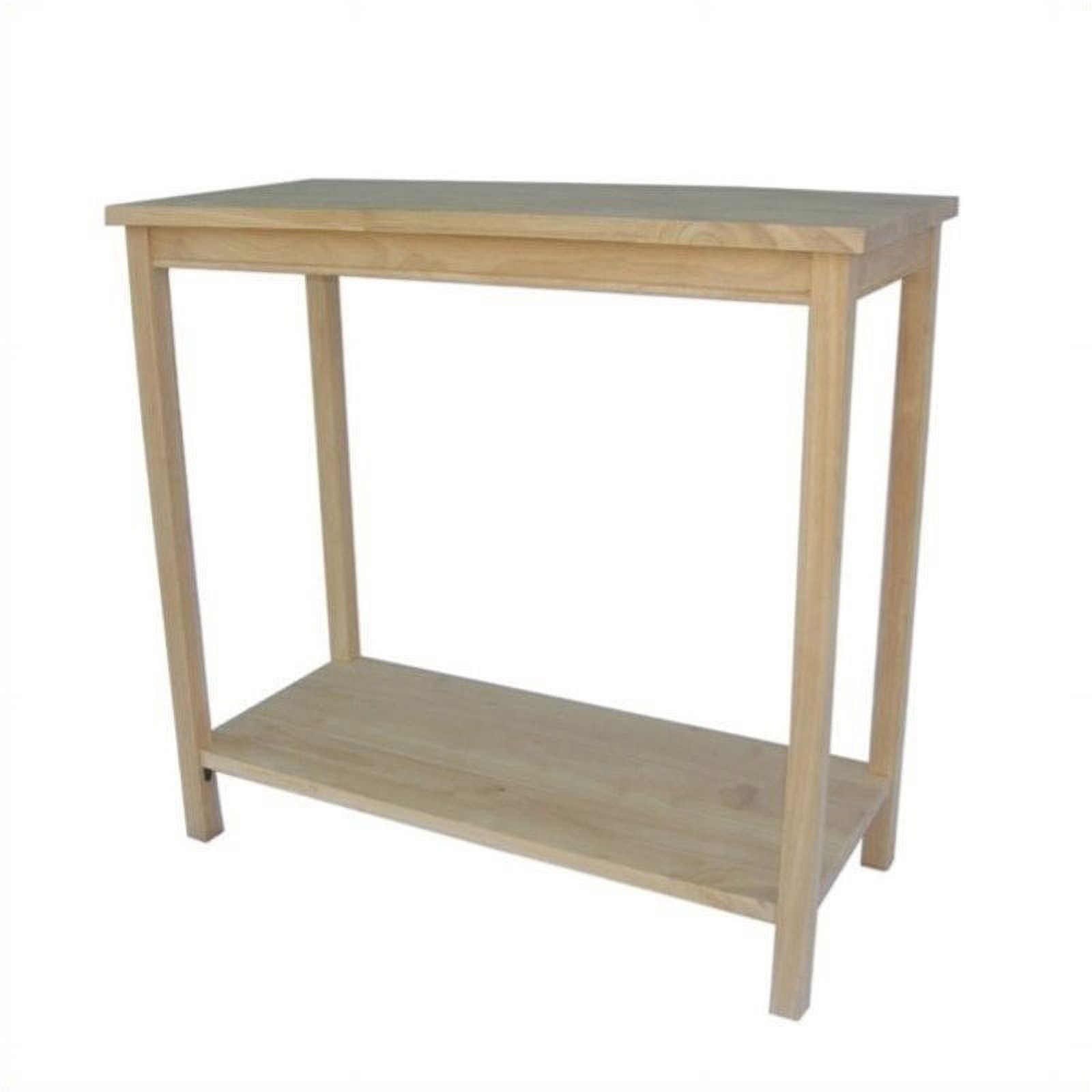 Pemberly Row Unfinished Accent Table Ready To Assemble