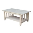thumbnail image 1 of Pemberly Row Unfinished Mission Tall Coffee Table, 1 of 6