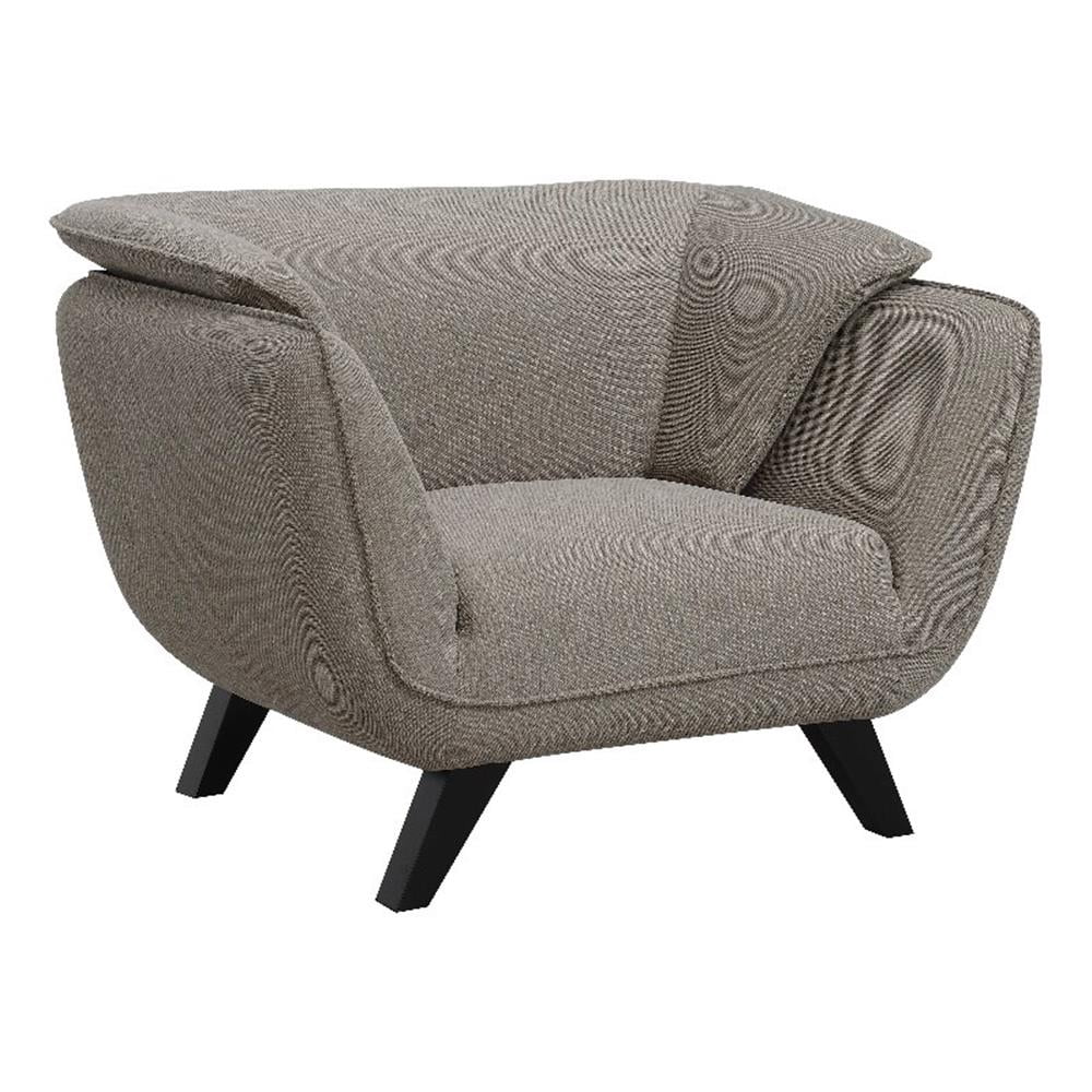 Unassembled Chair Pemberley Row Upholstered Brown Accent Chair Rectangular Pocket Coil 47 ...