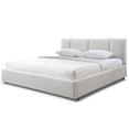 thumbnail image 1 of Pemberley Row Upholstered Cream Beige Platform King Bed Rectangular Assembly Required, 1 of 8