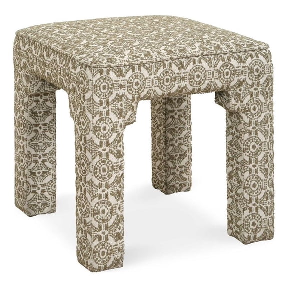 Pemberly Row Upholstered Small Channel Tufted Bench in Emerald Green