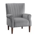 thumbnail image 1 of Pemberly Row Velvet Accent Chair in Dark Gray, 1 of 8