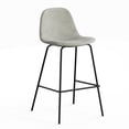 thumbnail image 1 of Pemberly Row Velvet Performance Counter Height Stools (Set of 2) in Silver, 1 of 7