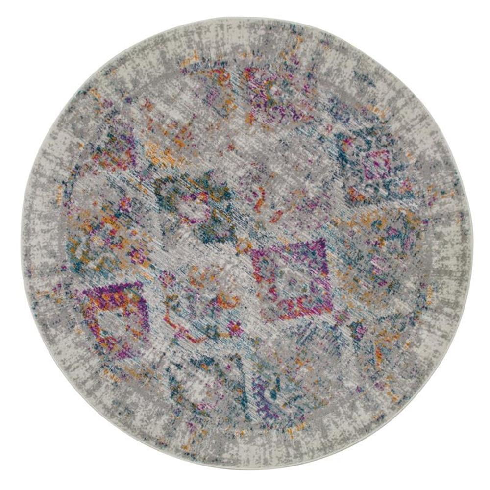 Pemberly Row Vintage Multicolor Patchwork Boho Chic Faded Area Rug 5'3 ...