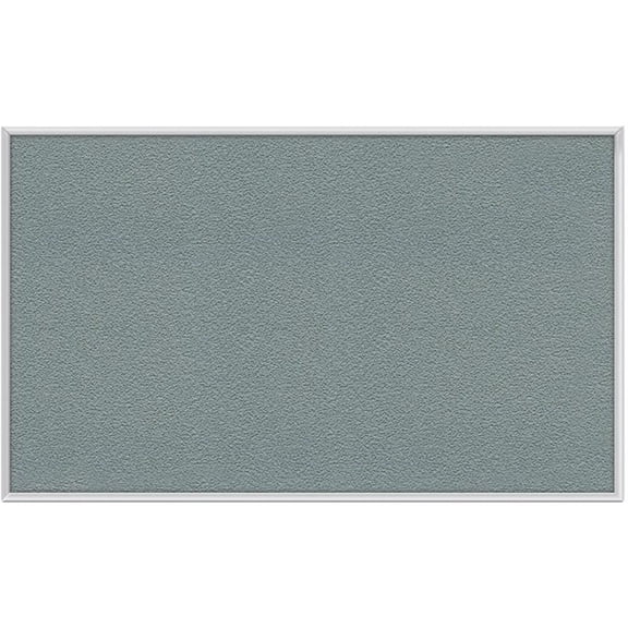 Pemberly Row Vinyl 18" x 24" Bulletin Board with Aluminum Frame in Stone