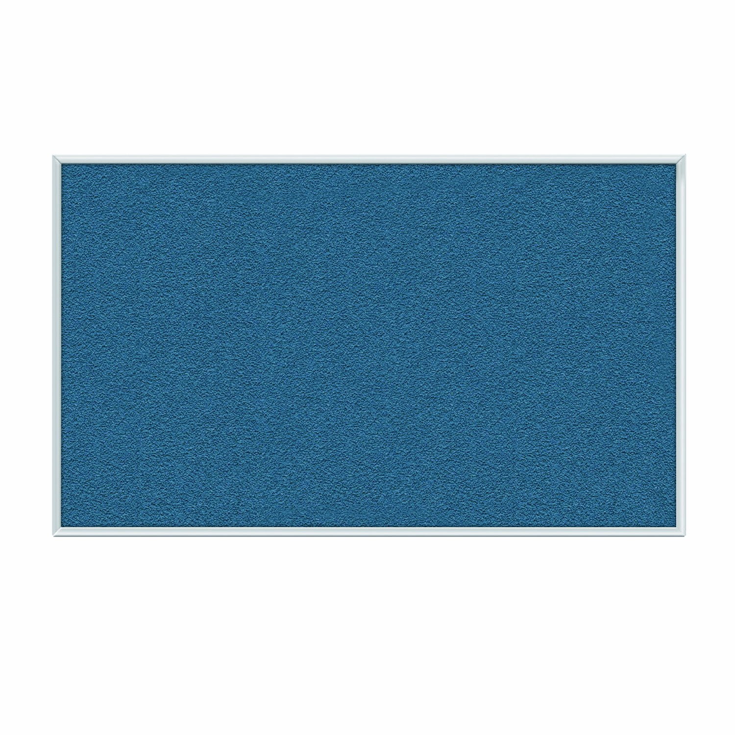 Pemberly Row Vinyl 2' x 3' Bulletin Board with Aluminum Frame in Ocean Blue