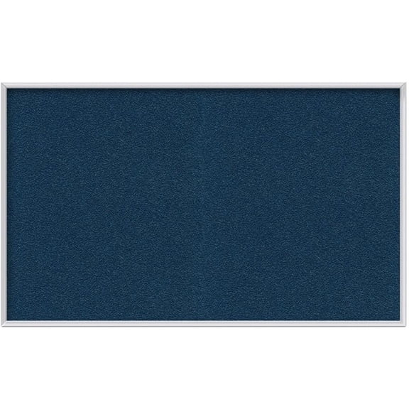 Pemberly Row Vinyl 3' x 4' Bulletin Board with Aluminum Frame in Navy