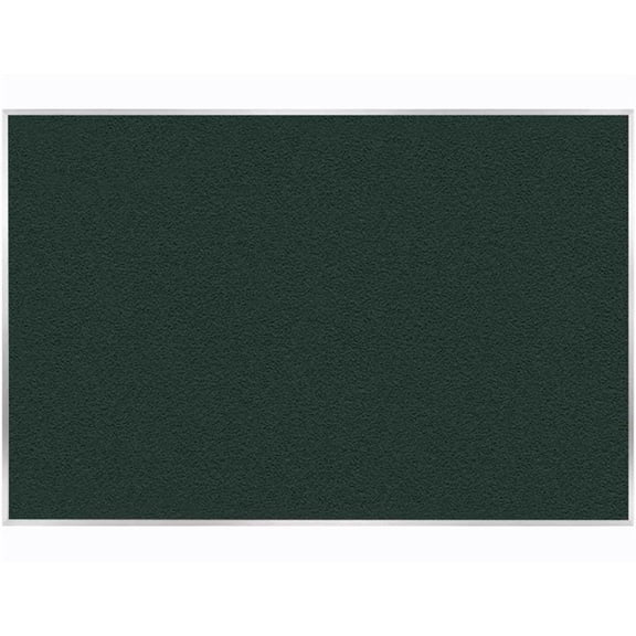 Pemberly Row Vinyl 4' x 12' Bulletin Board with Aluminum Frame in Ebony Brown