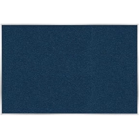 Pemberley Row Vinyl Navy Bulletin Board Rectangular Washable 48.5" x 60.5" Assembled