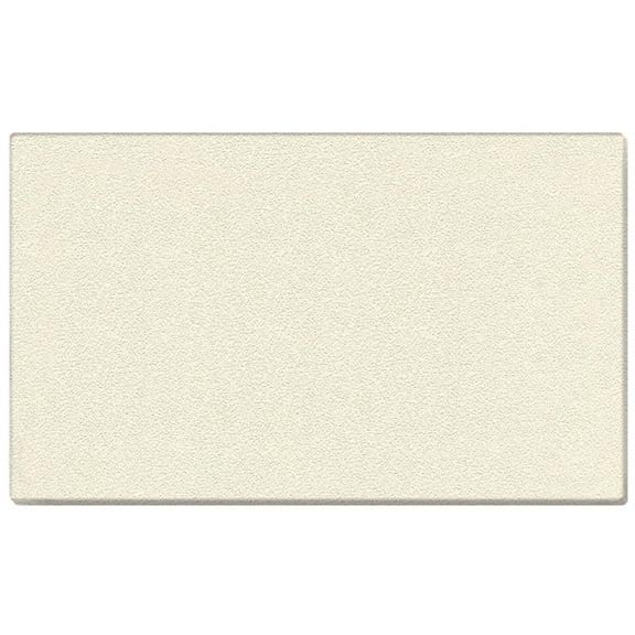 Pemberly Row Vinyl 4' x 5' Wrapped Edge Bulletin Board in Ivory