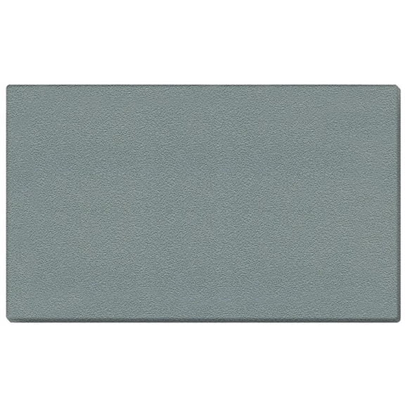Pemberly Row Vinyl 4' x 5' Wrapped Edge Bulletin Board in Stone