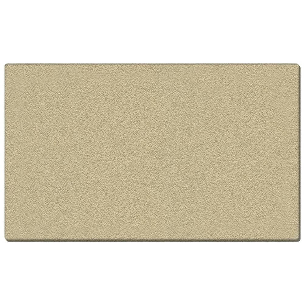 Pemberly Row Vinyl 4' x 6' Wrapped Edge Bulletin Board in Caramel