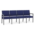 thumbnail image 1 of Pemberly Row Waiting Reception 4 Seat Tandem Seating No Center Arms in Blue, 1 of 5