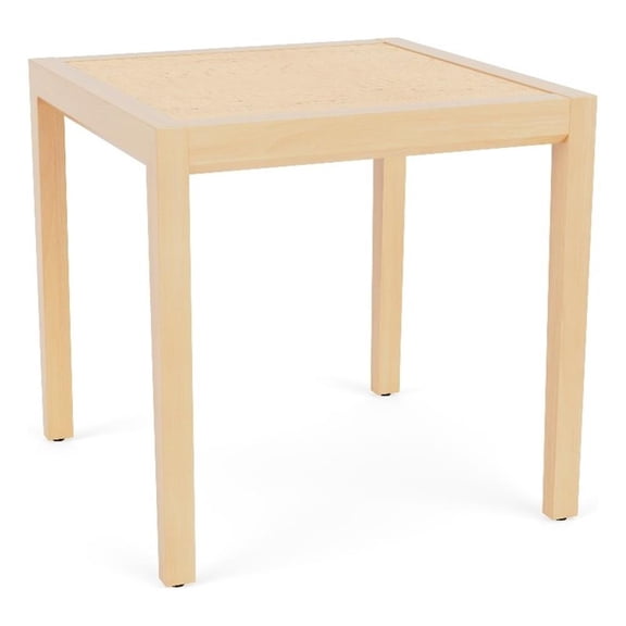 Pemberly Row Waiting Reception End Table 20x20" HPL Insert Top in Natural