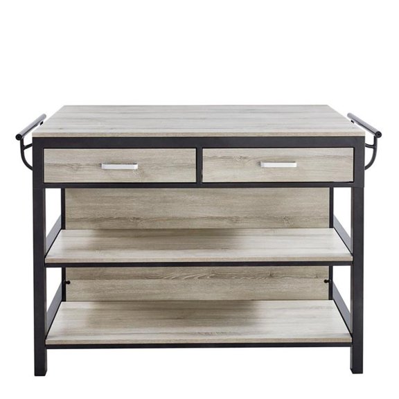 Pemberly Row Weathered Driftwood Counter Height Dining Table