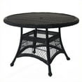 thumbnail image 1 of Pemberly Row Wicker 44" Round Dining Table in Espresso, 1 of 1