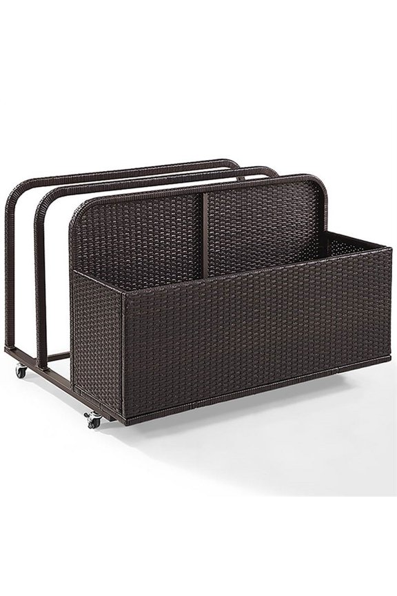 Wicker Patio Float Caddy in Brown