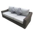 thumbnail image 1 of Pemberly Row Wicker / Rattan Patio Sofa with Cushion in Brown/Beige, 1 of 2