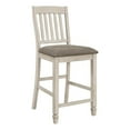 thumbnail image 1 of Pemberly Row Wood Counter Height Chairs Gray and Rustic Cream (Set of 2), 1 of 12
