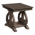 thumbnail image 1 of Pemberly Row Wood End Table with Lower Shelf in Distressed Dark Oak, 1 of 5