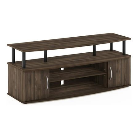 Pemberly Row Wood Entertainment Center for TV up to 55" in Columbia Walnut